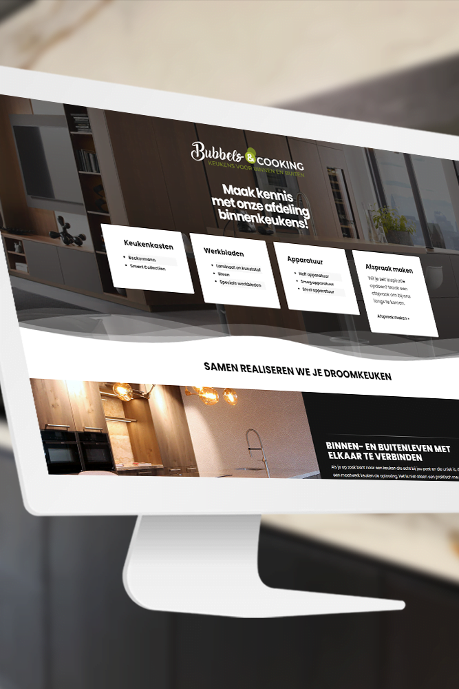 Avontuur, creativiteit, resultaat: welkom bij rijnders webdesign! 4 Bubbels&cooking